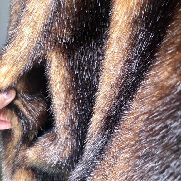 Terry Lewis Faux Fur Luxurious Brown Coat Winter - Picture 8 of 16